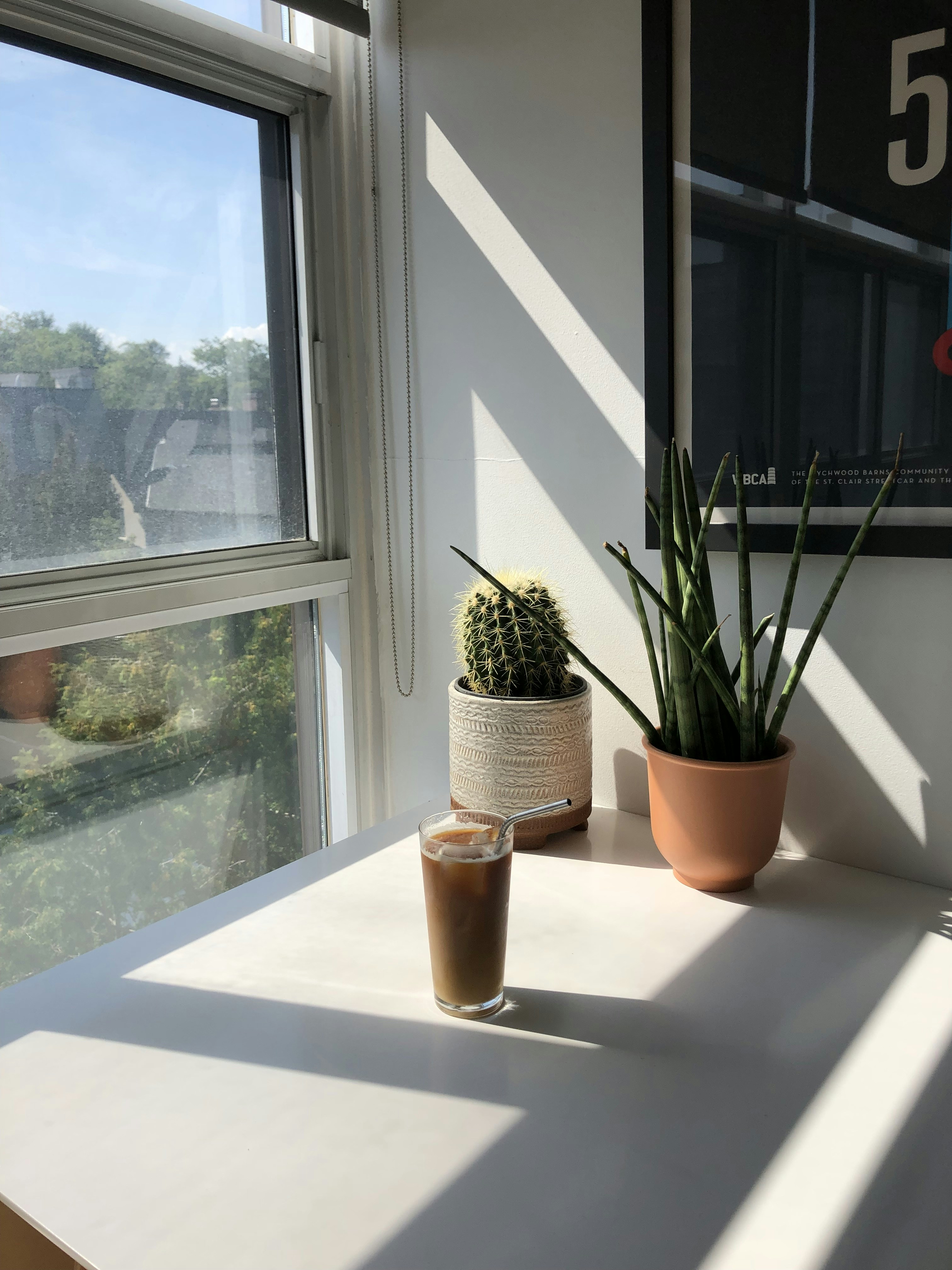 clear drinking glass