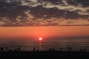 sunset over horizon