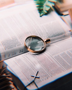 gold ring on book