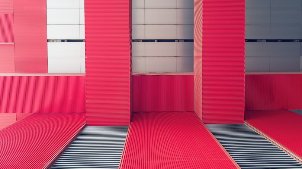 red and gray concrete building