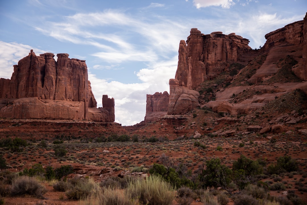 brown rock formation