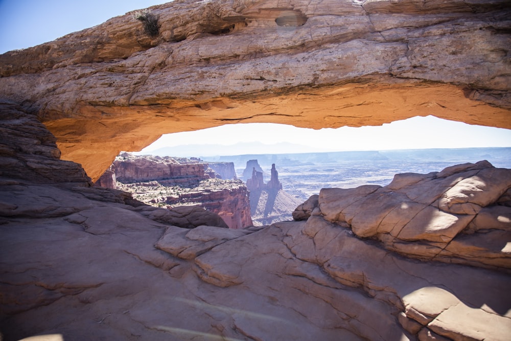 brown rock formation