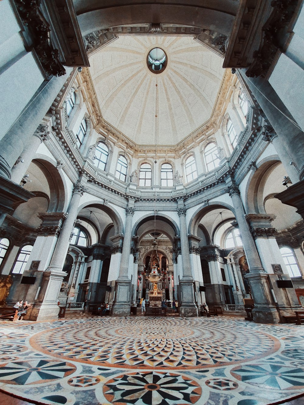 architectural photography of cathedral interior view