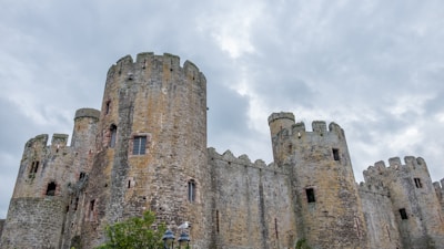 gray concrete castle under cloudy sky