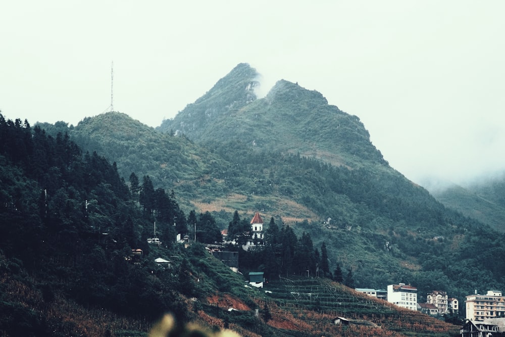 landscape photo of green mountain during daytime