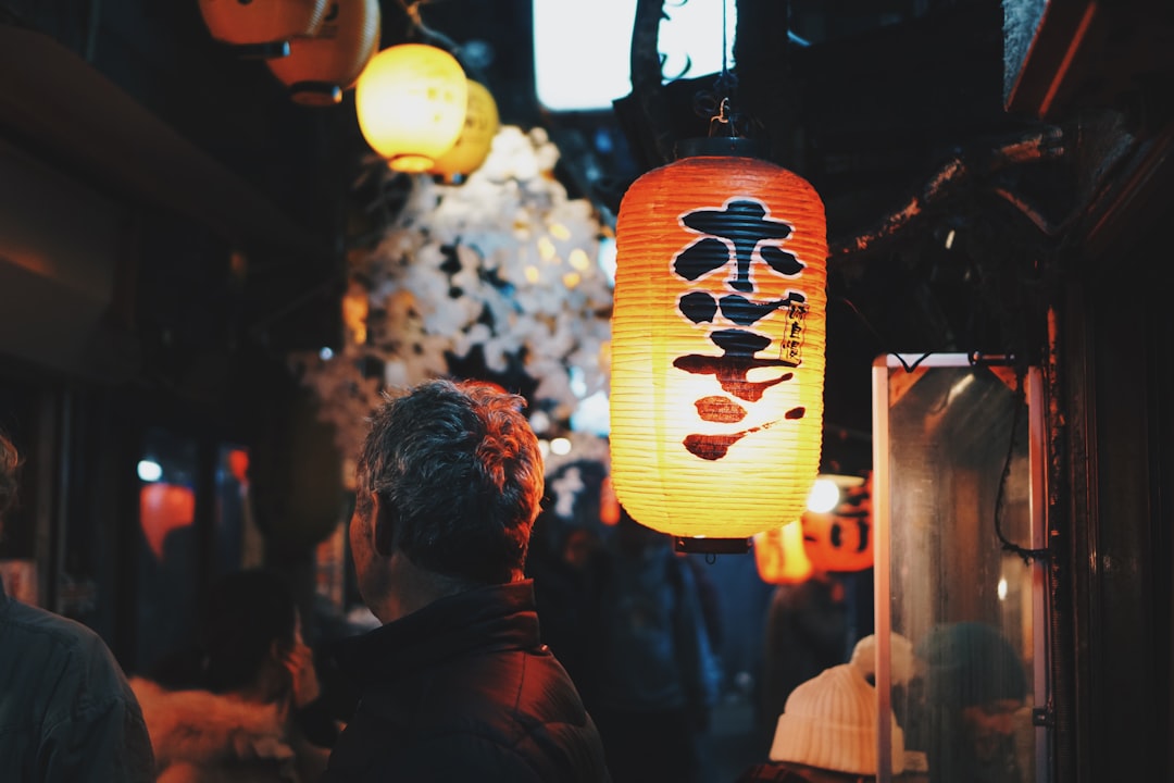 yellow chinese lantern