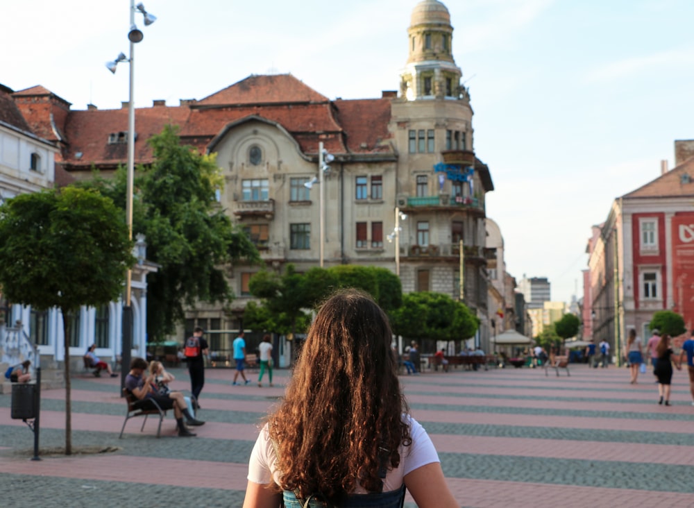 people walking near buildings