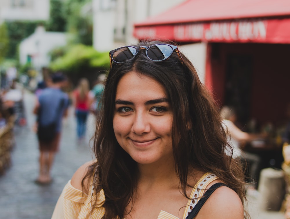 woman wearing sunglasses