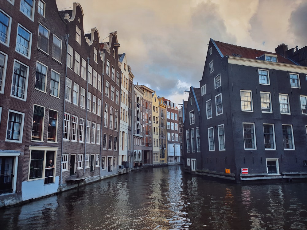 canal beside houses