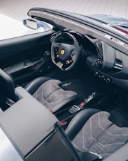 black convertible coupe