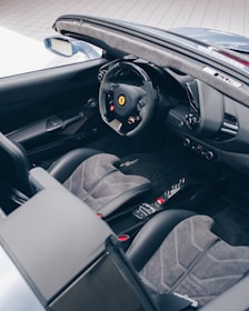 black convertible coupe