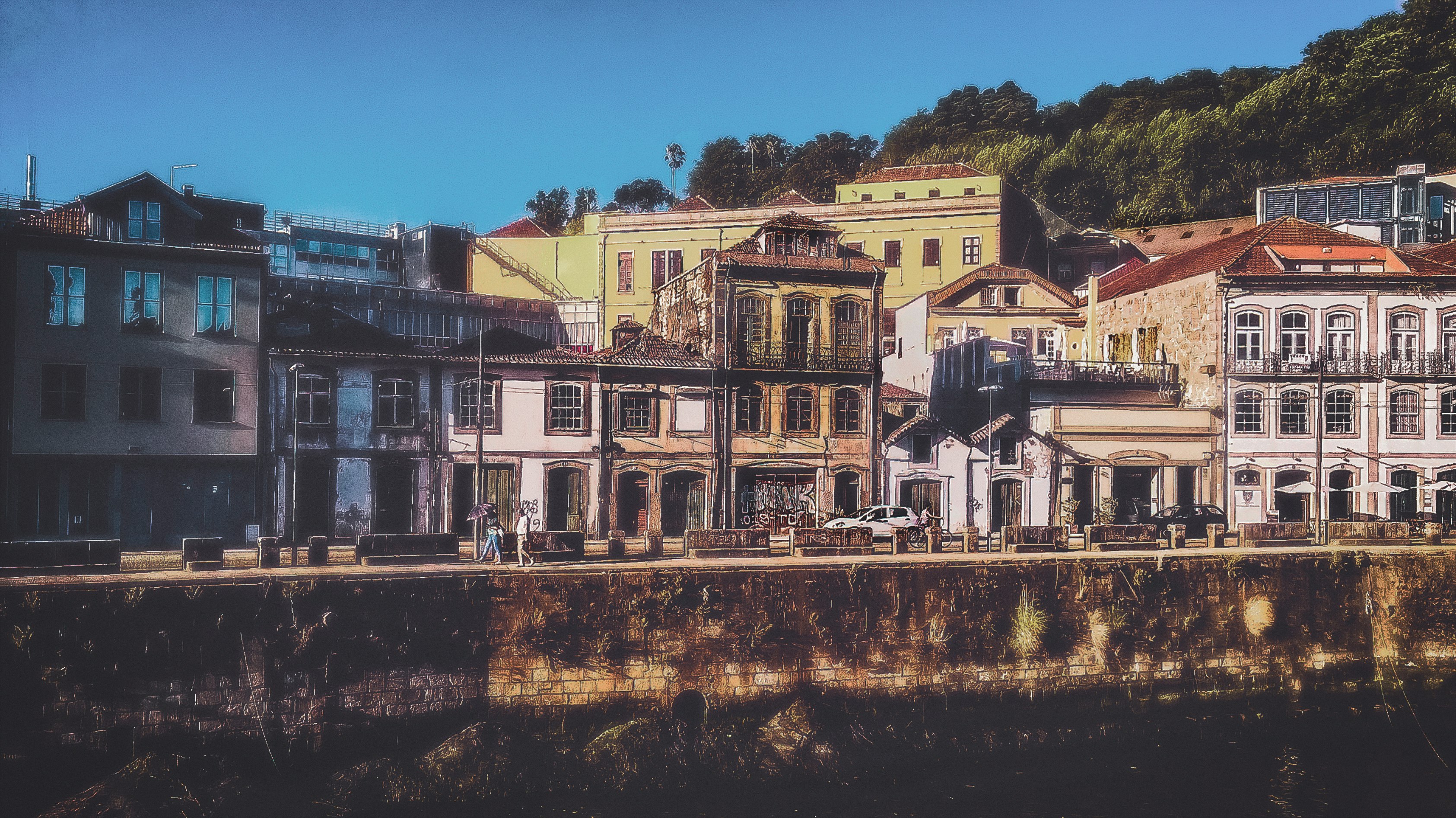 white and beige buildings