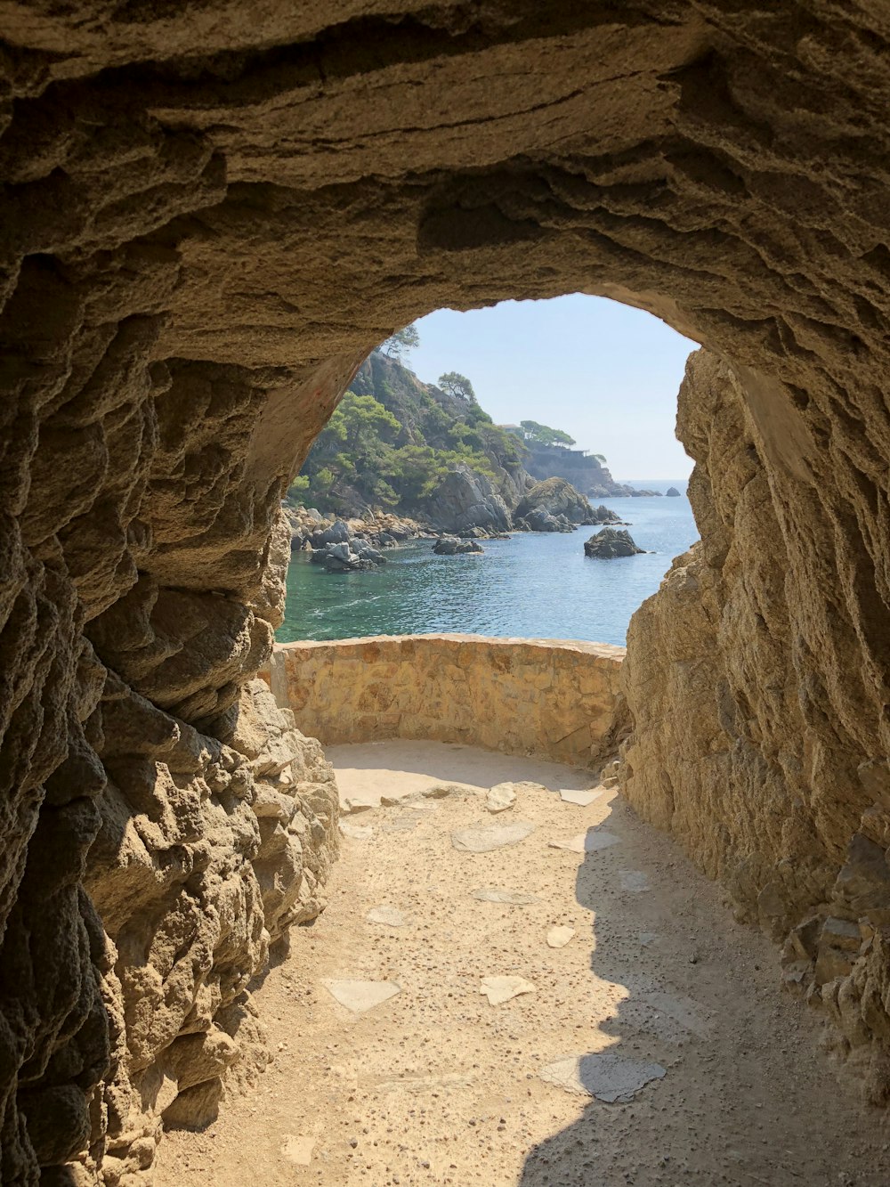 sunlight on cave's mouth during daytime