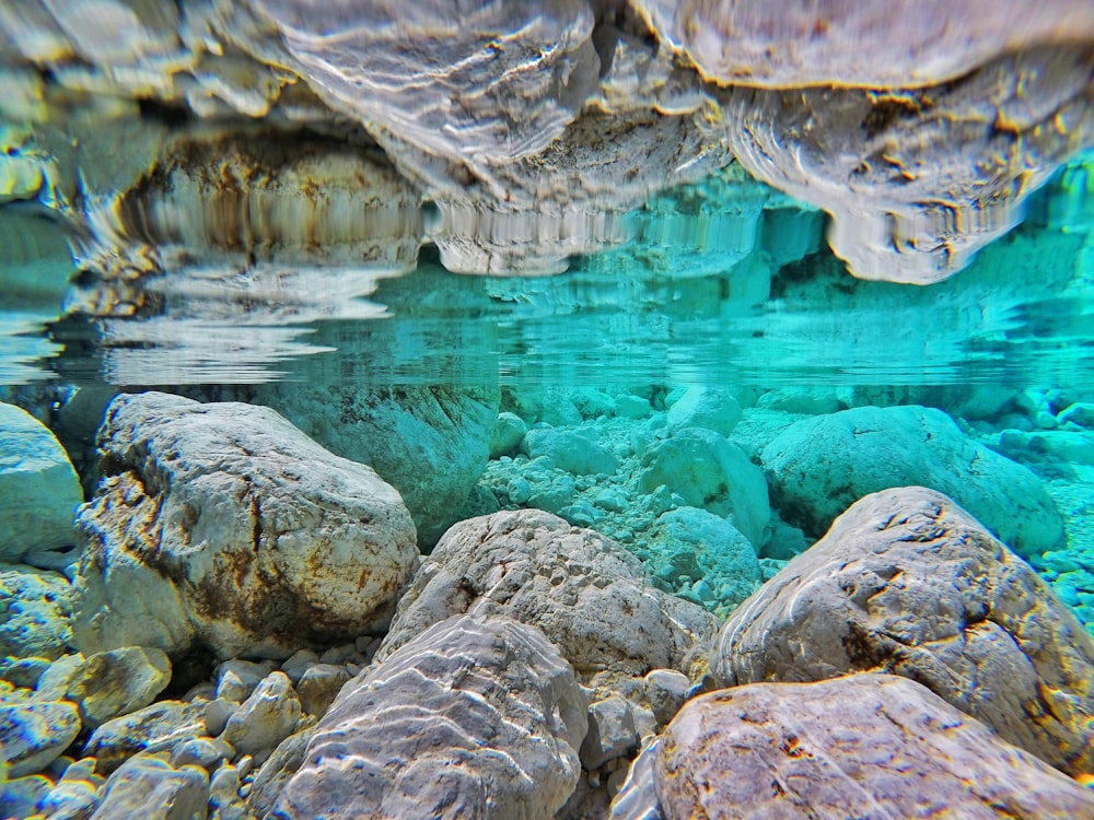 rock underwater