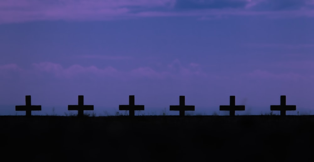 silhouette of cross