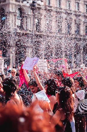 A snapshot of a colorful protest that gained massive attention on social media