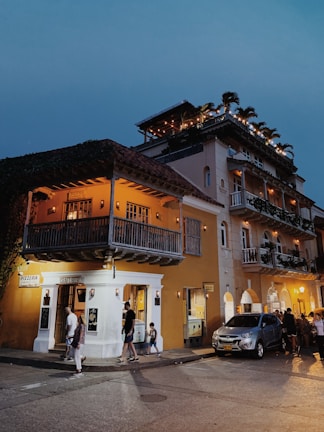 Evening view of Centro Glicine with softly lit windows and peaceful surroundings