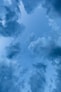 low angle view of blue clouds