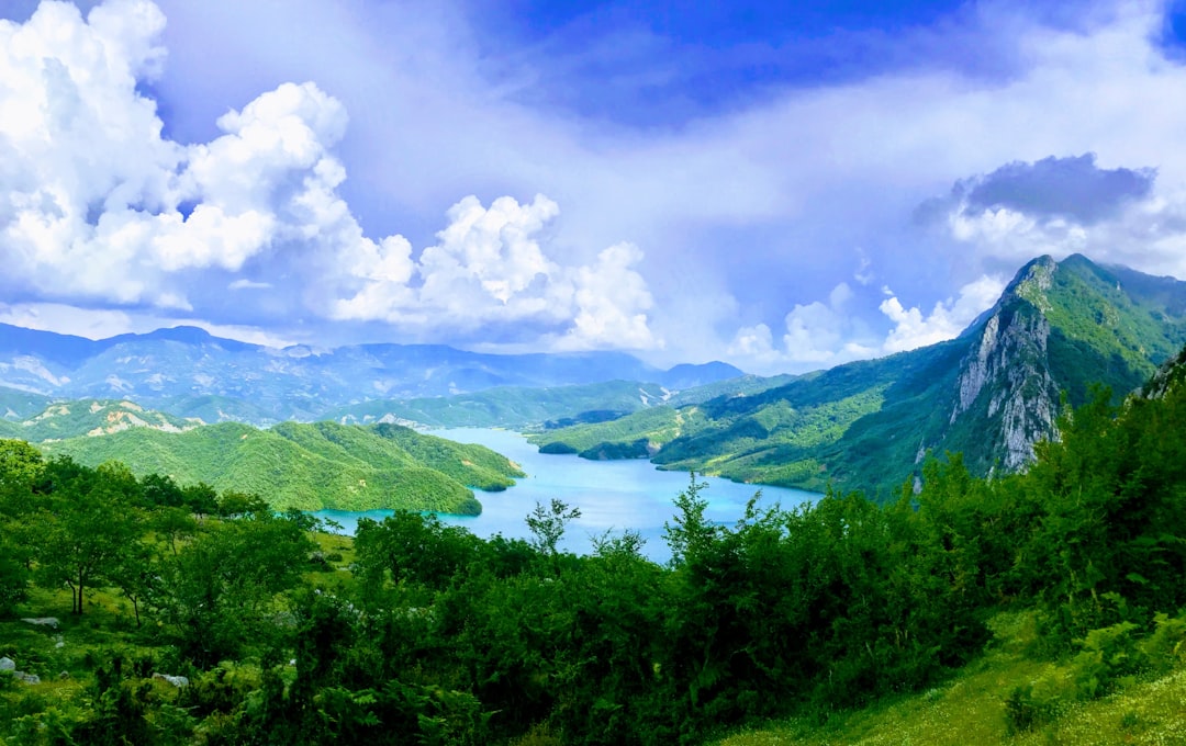 travelers stories about Mountain in Bovilla reservoir, Albania
