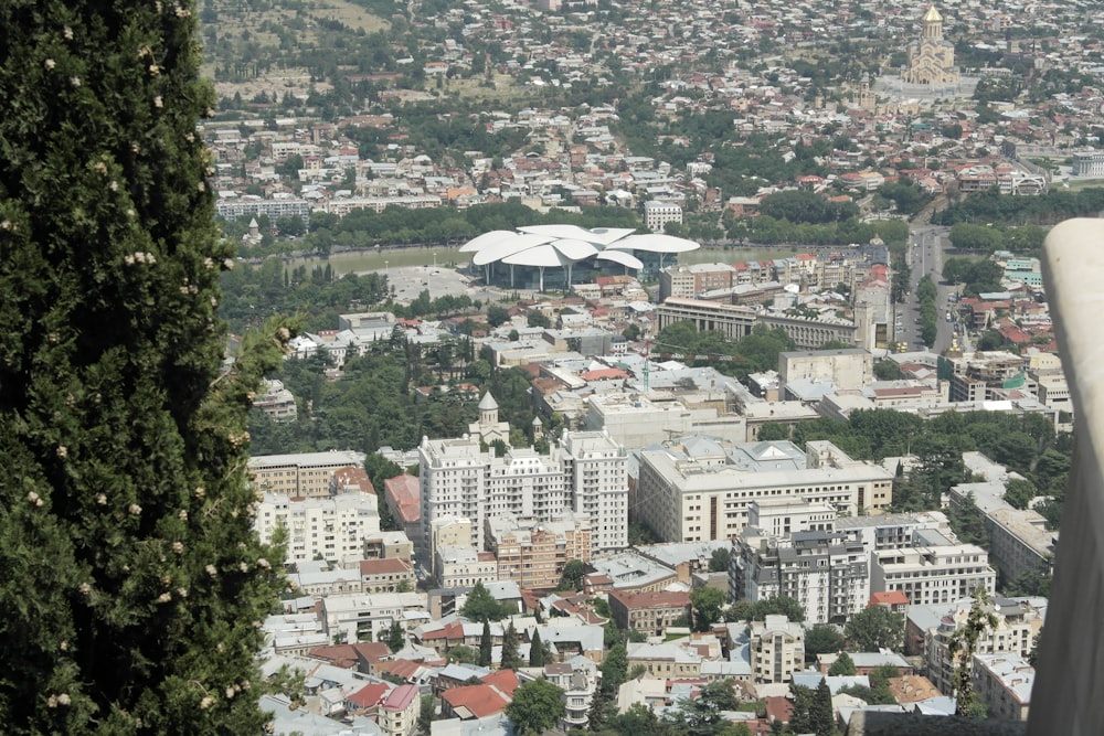 high angle photo of cityscape