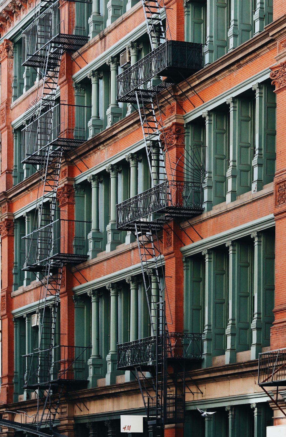 red and gray building