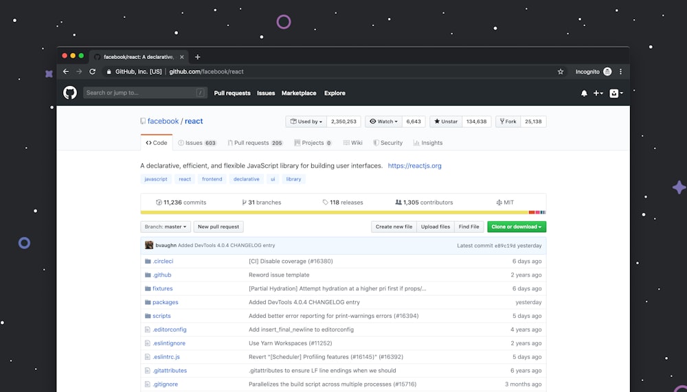 Site do Github na área de trabalho