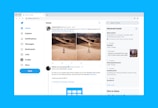 Twitter website on desktop