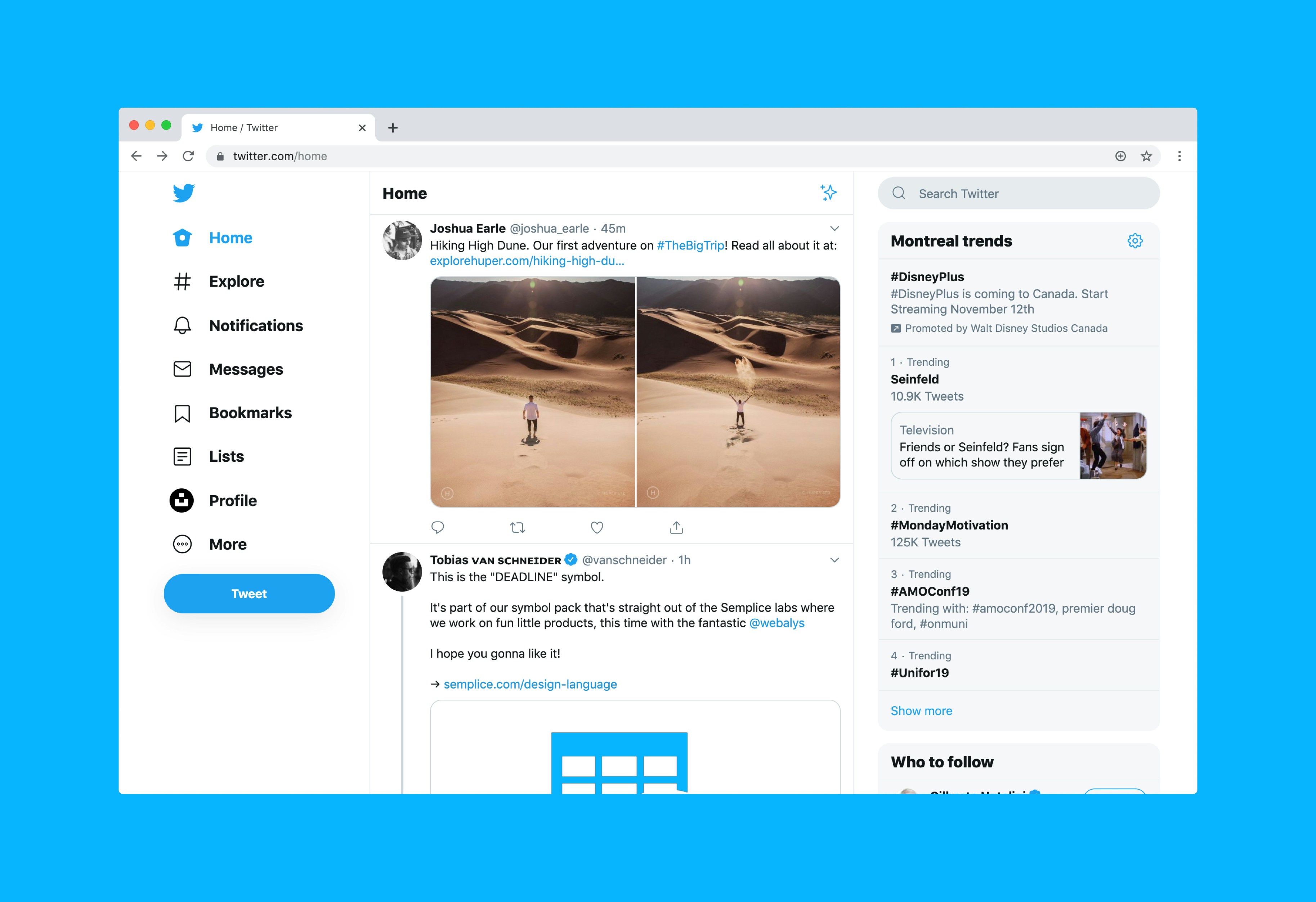 Twitter for desktop