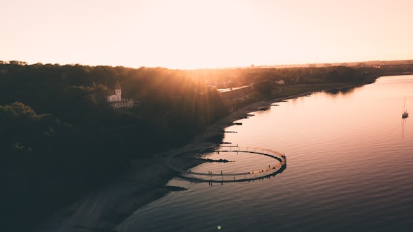 Aarhus, Denmark - "den uendelige bro", sunsetby Jeppe Mønster