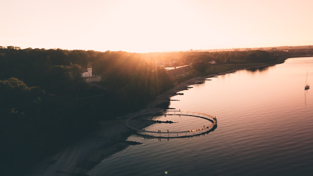 aerial photography of body of water during daytime