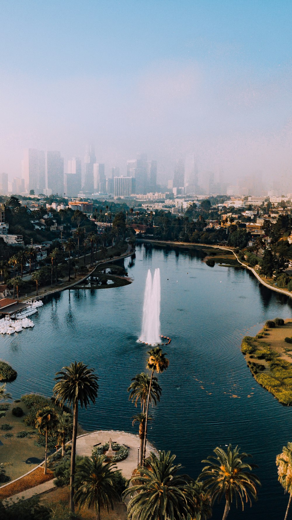 body of water and building