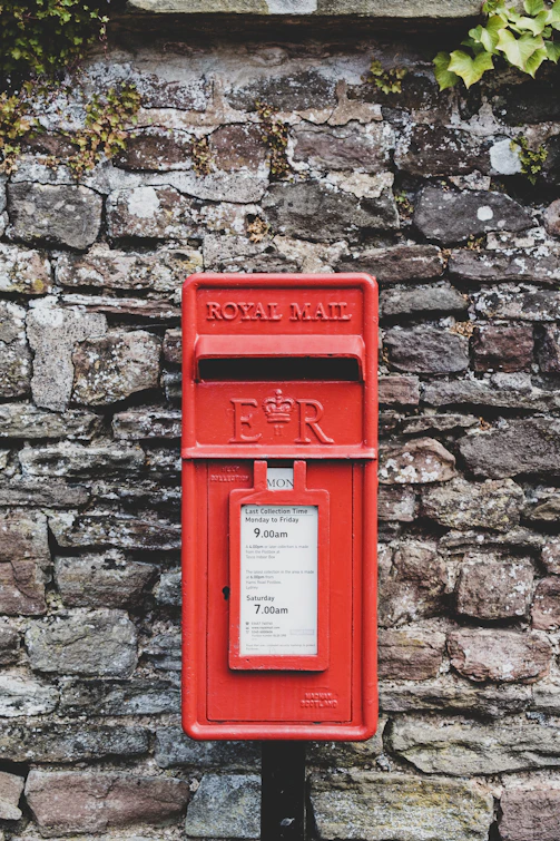 red mail box