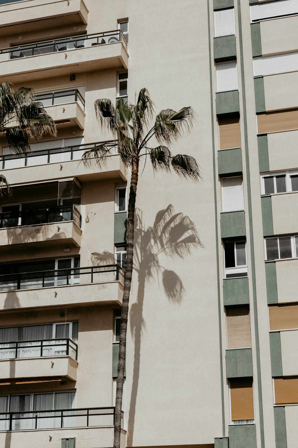 Edificio blanco y beige