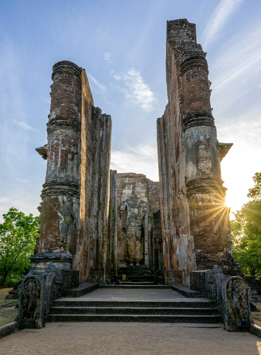 photo of concrete temple