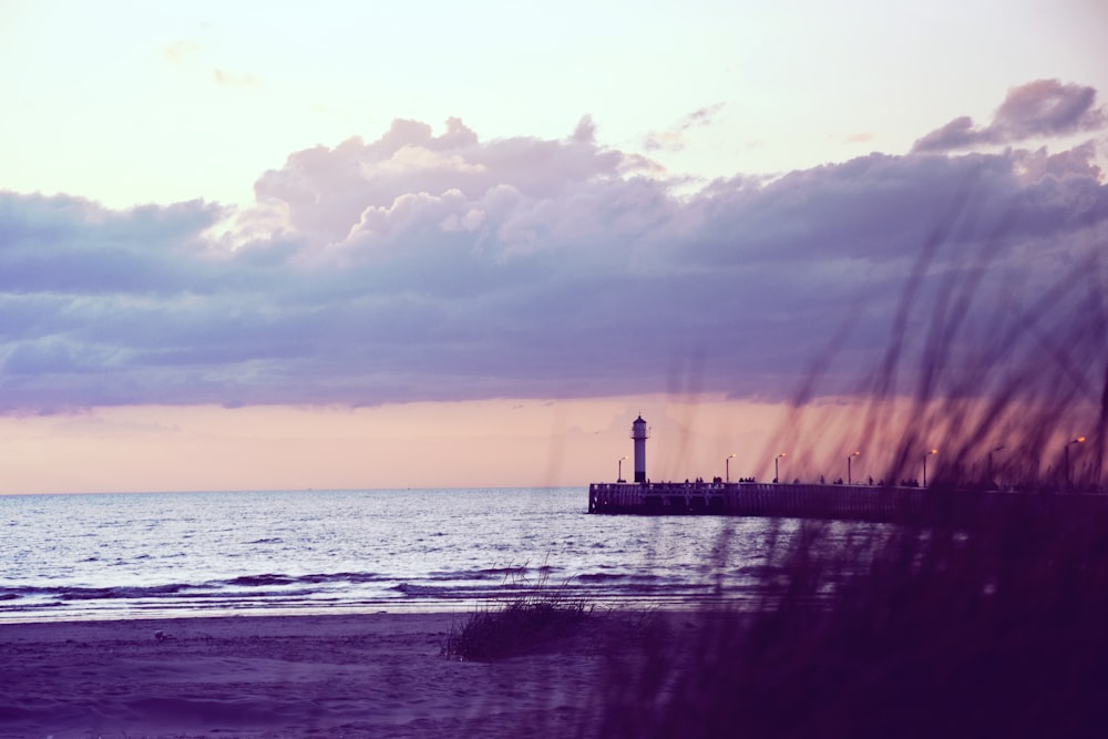 photo of white light house