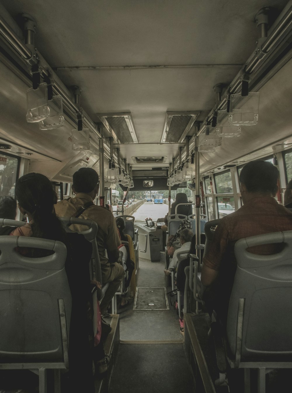 people sitting inside bus