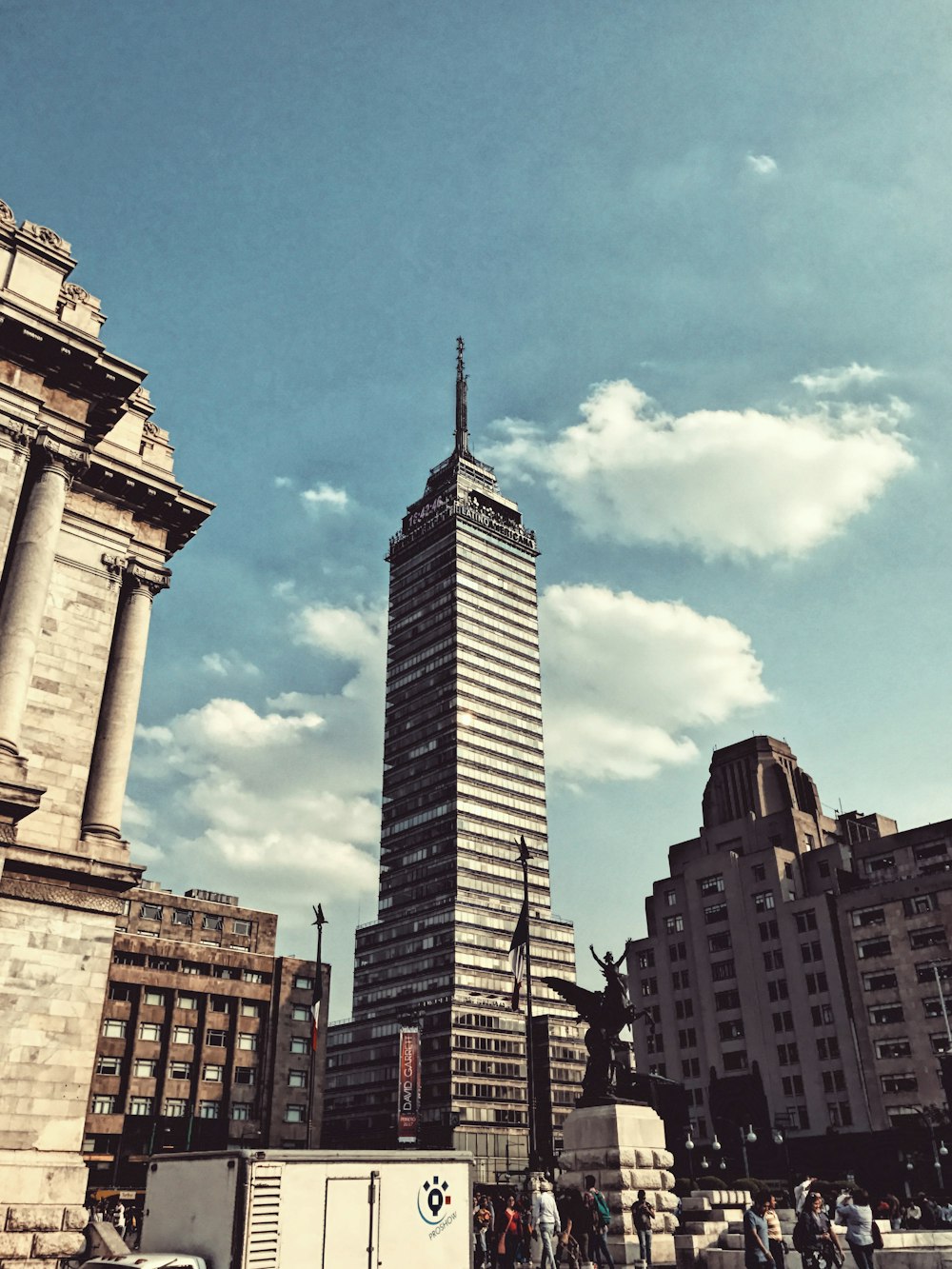 view of high rise building near monument