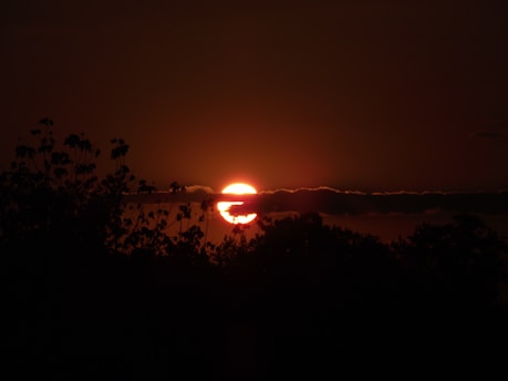 sunset photograph during nighttime