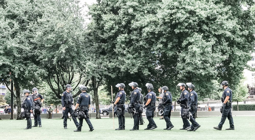 troops at the park