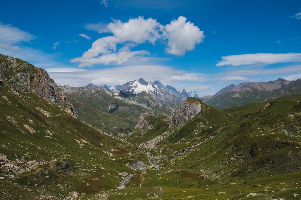 aerial-photography of mountain