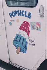 blue Popsicle vehicle