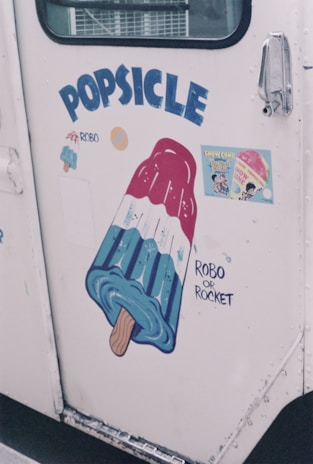 blue Popsicle vehicle