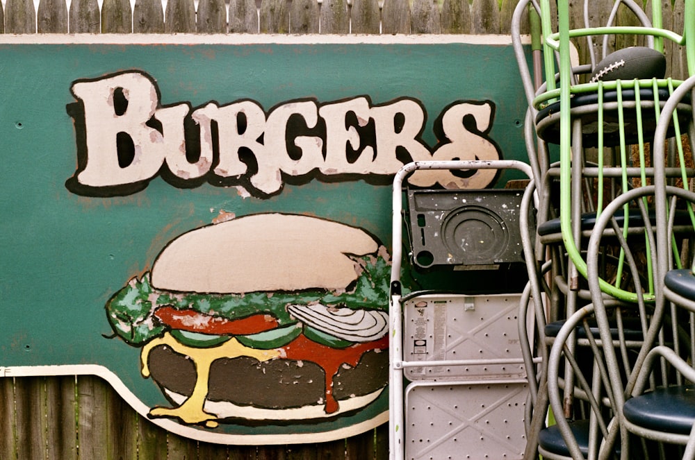 Burgers signage