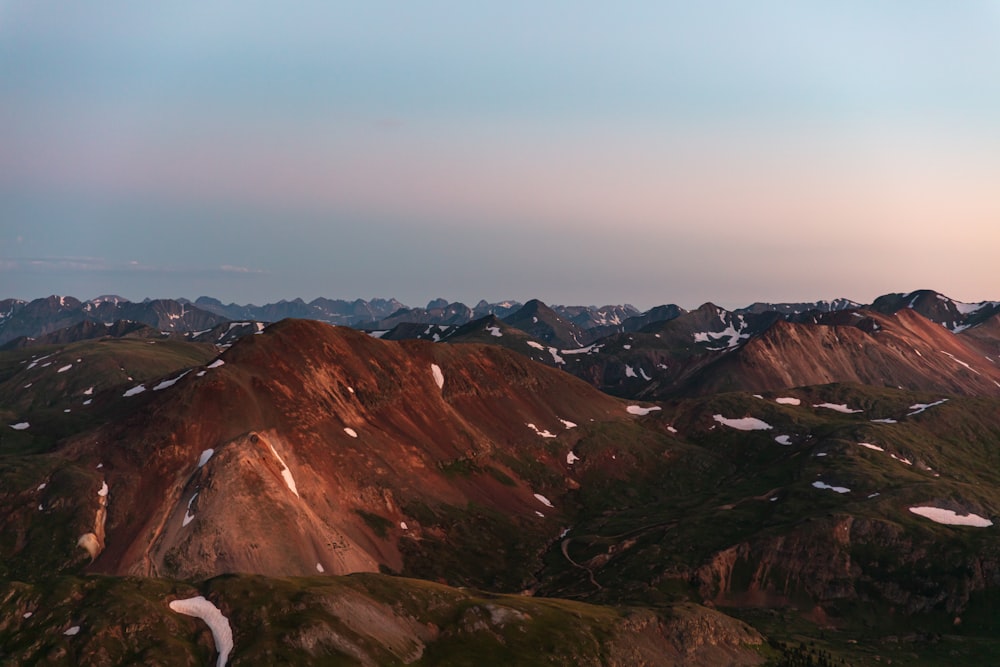 aerial view of mountain during daytime