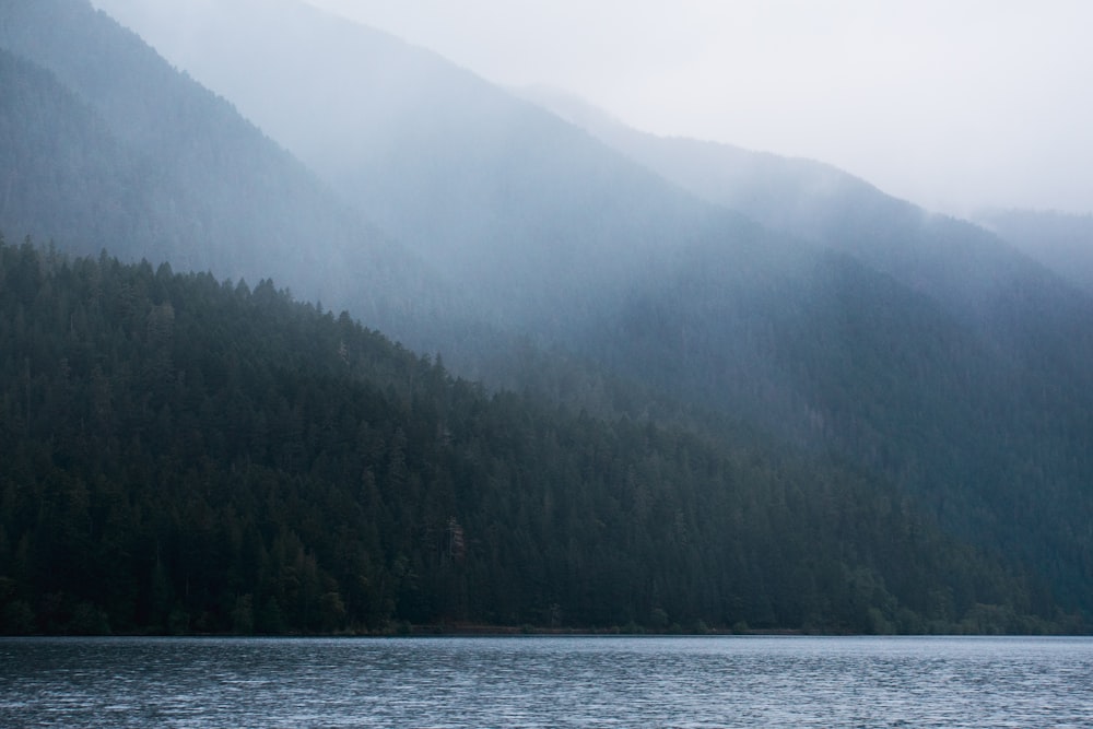 sea near mountain