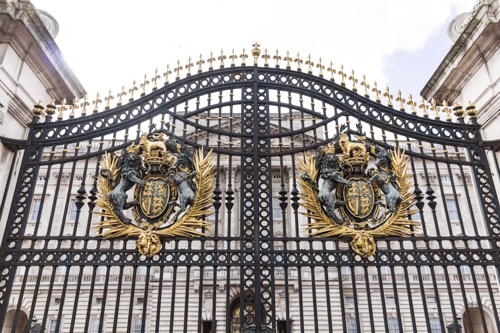 shallow focus photo of black steel gate