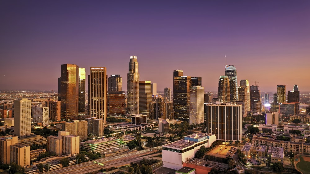 high angle photo of cityscape