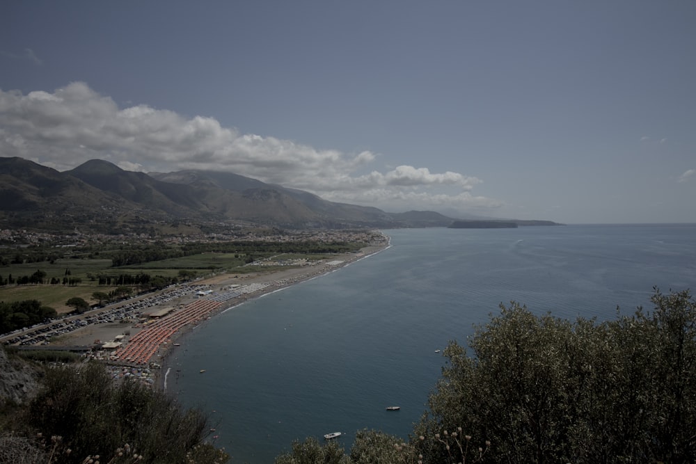 aerial view of sea