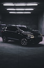 black SUV on focus photography