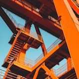 orange staircase